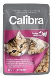 Calibra Cat kapsa Kitten krůtí a kuřecí v omáčce 100 g